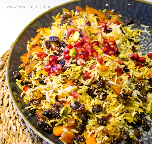 Persian  jewelled polow rice
