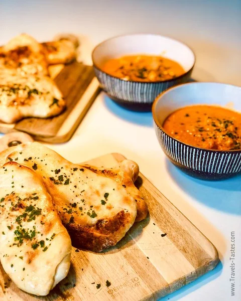 Butter Chicken and Naan recipe image