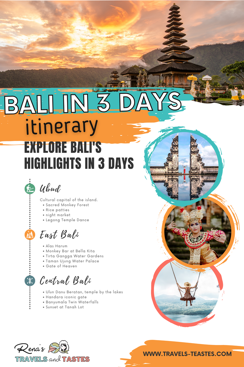 3 days in Bali - itinerary