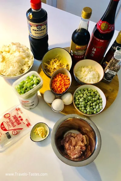 Chinese Fried Rice ingredients