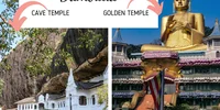 dambulla cave temple vs golden temple