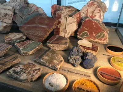 Display of Roman pottery