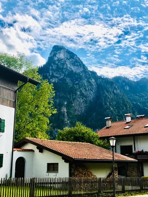 Oberammergau village & mountain