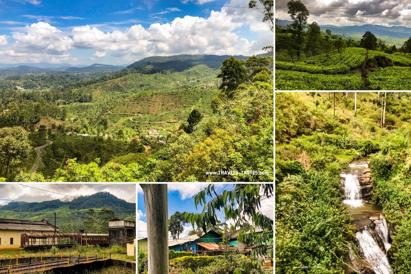 Scenery on Train journey through Sri Lanka